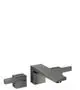 AXOR-HG-AXOR-Edge-3-Loch-Waschtischarmatur-Unterputz-fuer-Wandmontage-mit-Auslauf-190-mm-und-Push-Open-Ablaufgarnitur-Diamantschliff-Polished-Black-Chrome-46061330 gallery number 1
